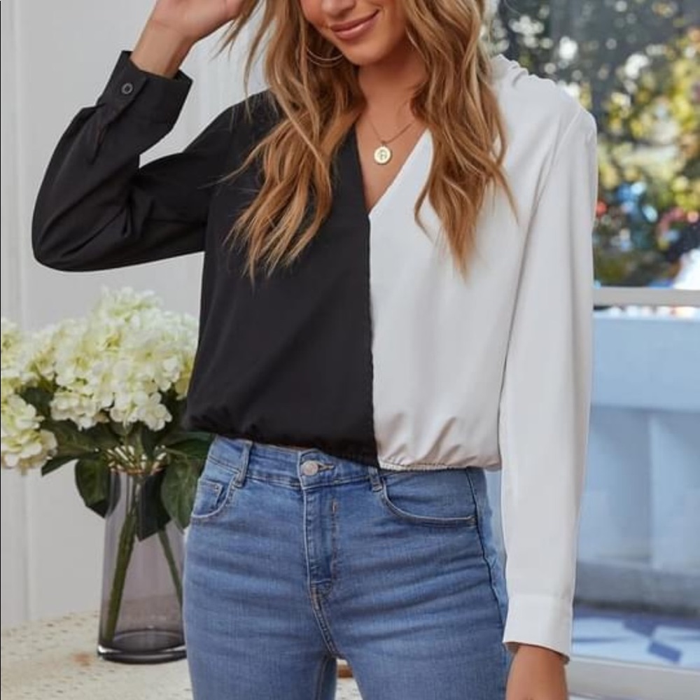 Two tone top